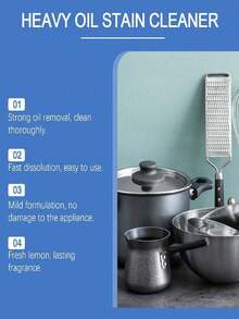 jakehoe 100ml Heavy Duty Degreaser, Multi-Purpose Cleaner For Home Stove, Kitchen, And Vent Removal Of Oil Stains And Grease