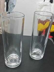 280ml Straight Glass Water Cup, Breakfast Milk Cup, Cold Drink Juice Cup, Thickened Tea Cup, Beer Cup,Long Handled Cup Brush, Bottle Brush,Cup And Brush Set