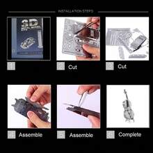 3D Metal Assembly Model, DIY Stainless Steel Buckle Puzzle, Musical Instrument Models - Drum Set, Electric Guitar, Bass, Cello, Piano, No Glue Required, Birthday Gift