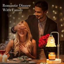 Romatherapy Lamp, Wax Melting Lamp, Candle Melting Lamp, Bedroom Bedside Gift Table Lamp, Dimmable Wood Art, Fireless Aromatherapy Desktop Decoration For The Bedroom, The Best Choice For Gifting Christmas Decorations, Gifts - Black - View 8