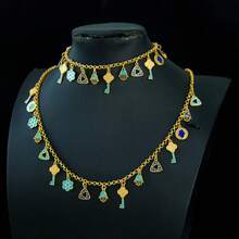 1 Set Dubai Vintage Wedding Jewelry Set 21k Gold Plated Arabic Muslim Punk Hip Hop Necklace Middle Eastern Women Jewelrys - Jewelry Set - View 2