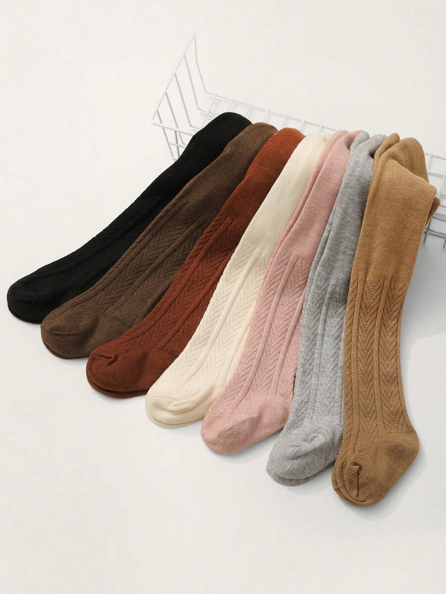 1pc Infant & Toddler Snug Fit Leggings, Newborn Baby Tights, Suitable For Spring/Autumn