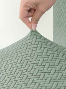 1 pieza Funda de otomana cuadrada de jacquard elástica, antideslizante y duradera para reposapiés, funda todo incluido para taburete, protector de muebles - Multicolor - Ver 9