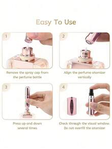 1PC 5ml Refillable Perfume Bottle, Organizer Pouches Portable Mini Spray Bottle For Travel And Outing, Living Room Home Bedroom Bathroom House Decor, Travel Stuff, Wedding, Party, Birthday, Gifts For Men Mom Dad Friends, New Years, Accessories, Funny Gift Home Bathroom Decor Fall Decor Back To School Travel Essentials Squeeze Bottle Spray Bottle - Multicolor - View 7