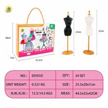 6-12岁女孩缝纫手工套装，DIY娃娃衣服制作，兴趣爱好培养，生日、圣诞节、万圣节的完美礼物 - 缝纫玩具、旅行玩具、课堂减压玩具、迷你玩具、洗澡玩具、文具、减压球 - 彩色 - 查看 5