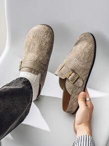 Sandalias casuales, cómodas y de moda para hombre, para playa, exteriores, verano - Albaricoque - Ver 6