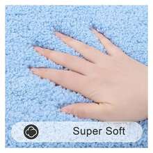 Bathroom Rugsof 3, Non Slip Bath Mats Washable - Soft Absorbent Shower Rugs Runner For Tub Floor & Toilet - Yellow - As Picture 425 - View 7
