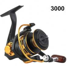 BILLINGS Spinning Fishing Reel For Saltwater Freshwater,1000-7000 Series Spinning Reel,Fold Rocker Left/Right Interchangeable,10KG Max Drag,Metal Spool,5.2:1 Gear Ratio