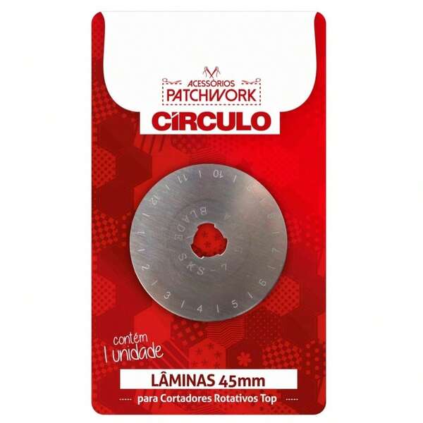 Lamina Disco Cortador Circular 45mm Patchwork Corte Tecido Patchwork 283991 Cor 20 Circulo