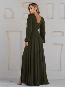 Women Prom & Evening Dresses - Màu xanh Ô liu - Xem 2