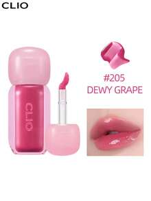 Clio 3g K-Beauty 豐唇唇蜜，保濕液態唇膏，亮澤妝感，輕盈可疊擦，玻璃般光澤，柔滑滋養，持久顯色，鮮豔色調，透明光澤，保濕，日常妝容 - #205 DEWY GRAPE - 查看 3
