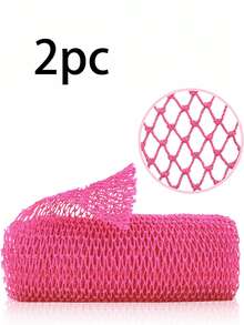 2 件非洲网状海绵、非洲去角质网、非洲沐浴海绵、非洲洗涤网、非洲加纳 Sapos 磨砂布、身体去角质长网淋浴身体磨砂膏背部磨砂膏，令肌肤光滑 - 彩色 - 查看 15