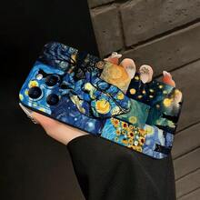 La funda de teléfono de TPU de alta calidad adopta el diseño de Van Gogh, una funda de protección creativa personalizada y de moda, resistente a impactos y caídas, a prueba de golpes y anti-caídas, resistente a las manchas y duradera, muy adecuada como regalo de cumpleaños o festivo para hombres y mujeres, adecuada para  17/17 Pro/17 Pro Max/17 Air/ 16/16 Pro/16 Pro Max/16 Plus/ 15/15 Pro Max/15 Pro/15 Plus/ 14/14 Pro/14 Plus/14 Pro Max/ 13/13 Pro/13 Pro Max/12/12 Pro/12 Pro Max/11/11 Pro/11 Pro Max/XR/X/XS/XS Max. Es el regalo de cumpleaños perfecto para novias, novios, esposos, esposas, amigos o para uno mismo, innovador y a la moda, adecuado tanto para hombres como para mujeres. - Multicolor 2075 - Ver 6