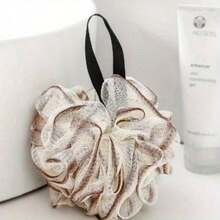 Extra Soft Mesh Bath Sponges - Exfoliating Shower Loofah Poufs For Men/Women | Gentle Body Scrubber With Hanging Loop, Dorm & Travel Essentials(1pc)