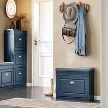 SoBuy Shoe Cabinet FSR82-K-W - 藍色 - 查看 7