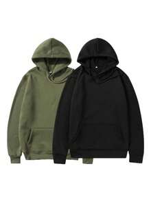 Paquete De 2 Sudaderas Hoodie Capucha Hombre Felpa Set - Multicolor - Ver 1