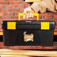 可爱猫咪贴纸 | 防水虎斑猫乙烯基贴纸 | 可爱的橘白猫咪设计，带有“CHONK”字样，非常适合贴在汽车、笔记本电脑、水瓶上，乙烯基材质 - 彩色 - 查看 9