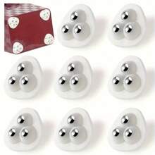 4/8pcs Mini Self-Adhesive Swivel Casters, 360° Rotation, ABS Rotating Rollers For Home And Kitchen Use