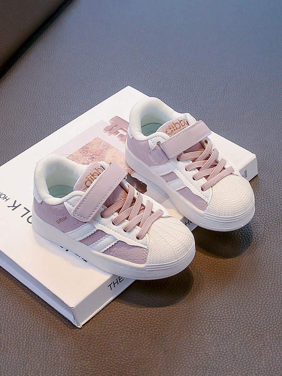 Một đôi giày thể thao cổ điển dành cho trẻ em có khóa dán thích hợp để phối với đồng phục học sinh, trang phục dự tiệc và hàng ngày, hoạt động trong trường, vui chơi ngoài trời và thời trang hàng ngày, giày trẻ em, giày bé gái, giày đi học, giày thể thao cho bé trai, giày thể thao cho bé gái - Hồng - Xem 1