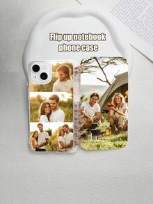 1pc Personalized Double-Sided Photo Notebook/Phone Case For Valentine's Day, Couples, Pets, Compatible With IPhone 16 Pro Max/16 Plus/16 Pro/16/11/11 Pro Max/12/12 Pro/12 Pro Max/13/13 Pro/13 Pro Max/14/14 Plus/14 Pro/14 Pro Max/15/15 Plus/15 Pro/15 Pro Max/7/8 Plus/XR/XS Max/X - Clear - View 7
