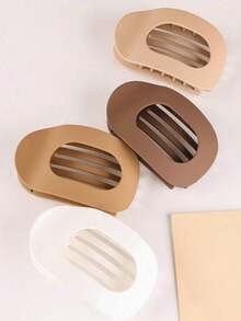 6pcs/3pcs Fashion Minimalist Flat Alligator Clip Hairpins Women, Daily Casual Bun Clamp, Versatile Sophisticated Hair Accessory, Mother's Day, Back To School, Thanksgiving,, Holiday Claw Clips Hair Claws Hair Barrettes, School Stuff, Festival Outfits Women,, Hair Accessories, Accessories - 多色 3 - 查看 5