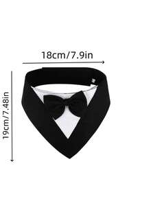 1 بدلة كلب، وشاح كلب للزفاف، طوق ربطة عنق للحيوانات الأليفة، بدلة رسمية قابلة للتعديل للكلاب والقطط لحفلات عيد الميلاد، مناسبة للكلاب والقطط الصغيرة والمتوسطة والكبيرة، ملابس كلب لعيد الحب