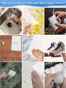 15/25PCS Durable Upgraded Magic Cleaning Sponge - Lightweight Hot Foam Disposable Nano Rags, Portable Thin Rectangular Multi-Purpose Cleaning Towels, Suitable For Kitchen, Bathroom, Car And Hard-To-Reach Corners, Dishwashing Sponges, Lightweight Multi-Surface Cleaning Pads