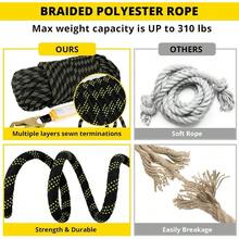 Rope Harness Safety Lanyard50ft Vertical Roofing Rope With Grab Snap Hooks Shock Absorber Fall Protection Tree Climbing Line Kit Heavy Duty Roof Safety Equipment ANSI CE