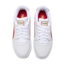 Puma Zapatillas deportivas casuales de corte bajo, ligeras y clásicas para hombre, Estilo No. 380190-45 - blanco-rojo-oro - Ver 4