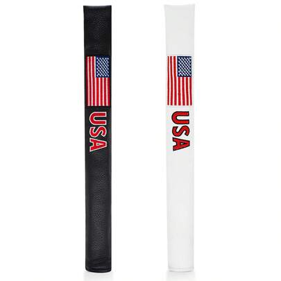 Classic American Style, Usa Design Golf Pointer Cap, Direction Indicator Cap, PU Leather Positioning Rod, Practice Baseball Club Protective Cap