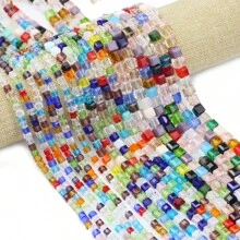 3/4/6/8毫米奥地利玻璃珠，闪亮刻面尖珠玻璃珠，适用于珠宝制作、手镯、项链、手工艺品、时尚配饰、服装装饰