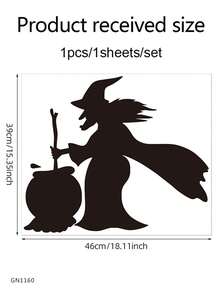 1 Stück Halloween Guillotine Ritter Wandaufkleber, Fensteraufkleber, Halloween Hexen-Medikament Schlafzimmer Aufkleber, Festliche Atmosphäre Küche Aufkleber, Neuartiger Stil Halloween Wohnzimmer Aufkleber, Halloween Kreativ Badezimmer Aufkleber, Einfach anzubringen und zu entfernen, wiederverwendbares kreatives Wohndekoration aus PVC-Material