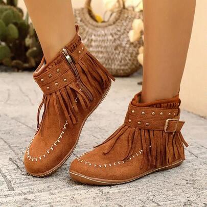 2025 Spring-Winter Women's Fleece-Lined High-Top Boots - Plus-Size Thickened And Ultra-Warm Synthetic Fabric Upper, Lace-Up Rubber Sole Casual Shoes, All-Season Comfort (Hand-Washable, Solid Color) Winter Boots For Women