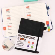 Notepad B6 Password Book With Alphabet Tags Password Storage Book Elderly Friendly Website Address Storage Log Book Password Information Record Book - one-size - View 11