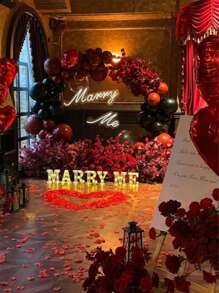 1000片人造丝玫瑰花瓣，适用于婚礼、红色玫瑰花瓣、玫瑰花瓣装饰、永生玫瑰花瓣、求婚玫瑰花瓣、浪漫婚礼装饰（适合情侣和新婚夫妇）、礼盒填充物、浪漫烛光走道装饰、婚礼走道花瓣、婚礼装饰、派对花瓣、烛光派对玫瑰