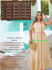 Plus Size Iris Long Strap Dress With Square Neckline Elegant Casual Vacation Wedding - 米色 - 查看 5