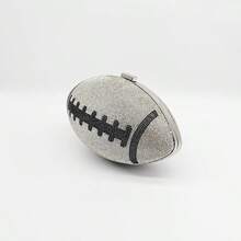 Rugby Chain Women's Bag With Diamond-Encrusted Craft Party Banquet Bag Exquisite Clutch Bag Can Be Carried Across One Shoulder - 銀色 - 查看 6