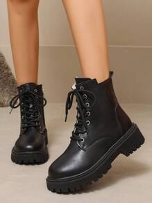 2025 New Autumn/Winter ' Shoes, Thick Sole Big Shoes, School Student Shoes, Fashion Versatile Casual ' Shoes, Side Zipper ' Student Shoes, Teenage School Student Shoes, Student Boots, Casual Ankle Boots