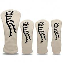 Beige Tiger Golf Club Head Cover: A Durable, Waterproof, And Golf Accessory Club Protective Cover That Provides The Best Protection For Your Golf Club.