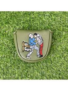 1 chiếc bao bọc đầu gậy golf bằng da PU chất lượng cao, kiểu dáng ngộ nghĩnh, có khóa nam châm. - màu xanh lá - Xem 6