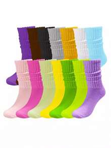 3 Pairs Women's Thick Wool Blend Crew Socks, Suitable For Snow Boots, Autumn/Winter