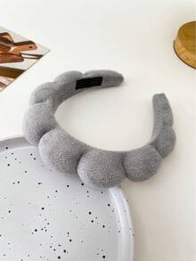 1 pieza Diadema retro de mujer con esponja en forma de nube, diadema de pelo con bordes anchos y alta presión, antideslizante para lavarse la cara, otoño, invierno, accesorios para el cabello, dulce y lindo, diadema, aros para el cabello, accesorios para la cabeza