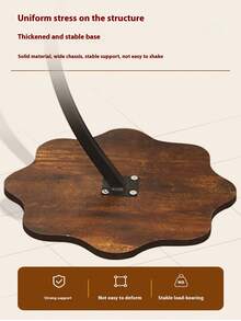 1 Piece Cloud Shaped Side Table, Sofa Table, Wooden Tabletop Side Table With Stable Metal Frame, Suitable For Small Space, Living Room And Bedroom, Bedside Table Decorative Table, Cloud Shaped Wooden Side Table, Side Table, Home Furnishings, Large Storage Capacity, Space-Saving Design, Suitable For Small Space - Multicolor - View 5