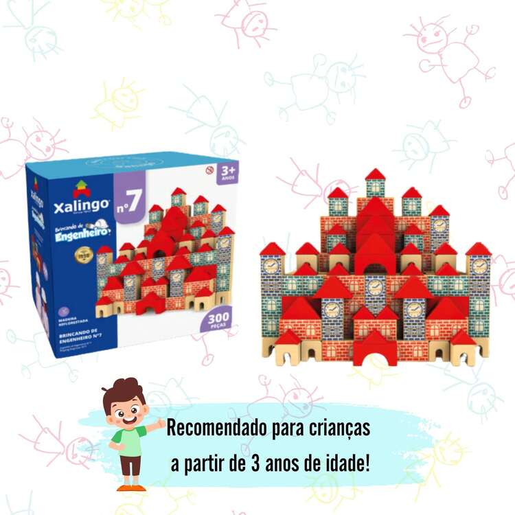 Playing Engineer No. 7 Xalingo – 300 Pieces Reforested Wood - 彩色 - 查看 3