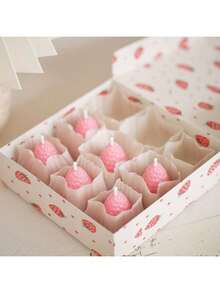 Khuôn nến silicon AromaRelax hình dâu tây 3D tự làm thủ công hương thơm lãng mạn cho tiệc ngày lễ tình nhân trang trí nhà quà tặng sinh nhật - trắng - Xem 7