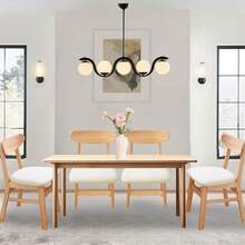 Stretch Non-Slip Soft Washable Dining Chair Covers Set Of 4, Yellow Cushion Slipcovers Kitchen And Dining Room Chairs - Jacquard Beige - View 4