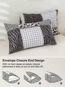 3pcs Heart Pattern Bedding Set (1 Duvet Cover And 2 Pillow Shams), Soft & Skin-Friendly, Suitable For All Seasons, Home, Wedding And Other Occasions - Multicolor - View 7