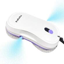 PuRuiKai Smart Window Cleaning Robot – Auto Glass Cleaner With Remote & Edge Detection - EU C Type Plug(220-240V) - View 3