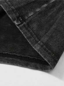 Unisex Star Graphic Letter Print T-Shirt - Casual Loose Fit Hip Hop Tee For Fashion-Forward Style And Versatility - Xám - Xem 5