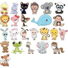 36/24/12/3/1 件动物熨烫转印贴花 - DIY 热压补丁，适用于 T 恤、口罩、牛仔裤和背包 - 彩色 - 查看 22